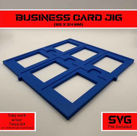 Metal Business Card Laser Engraving Jig and SVG File
