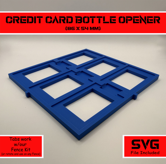 Credit Card Bottle Opener Laser Engraving Jig and SVG File