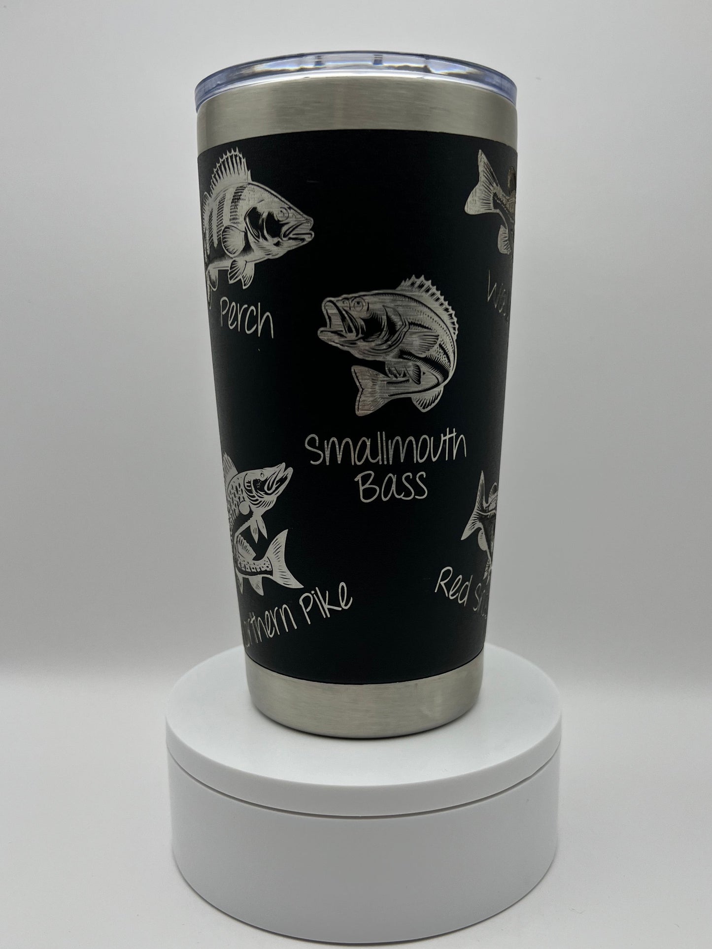 Fish Tumbler Wrap Laser File SVG - 20oz