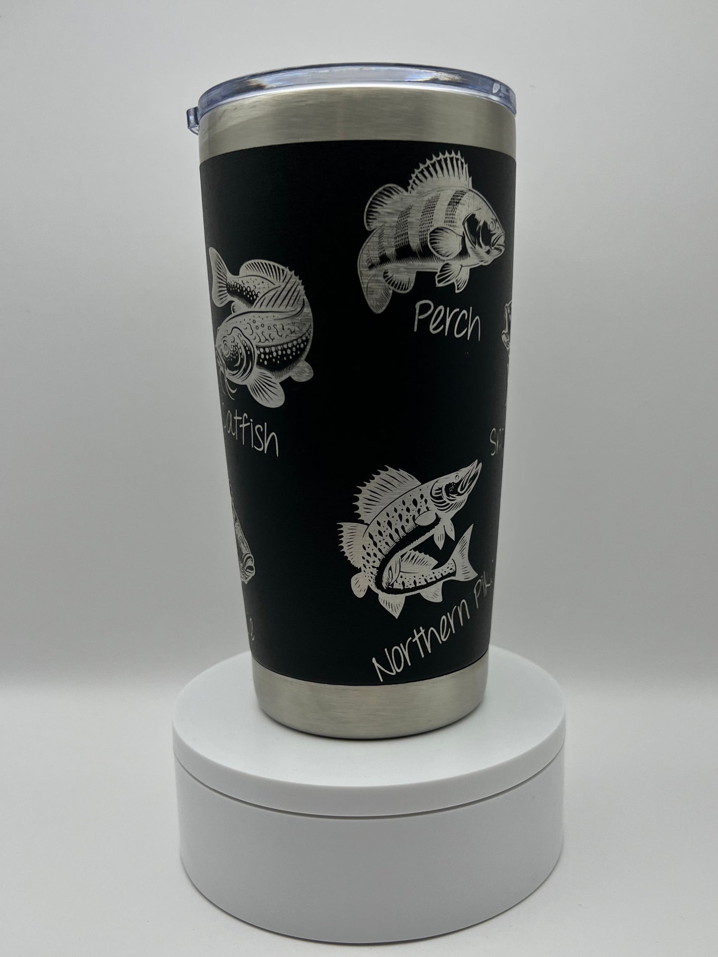 Fish Tumbler Wrap Laser File SVG - 20oz