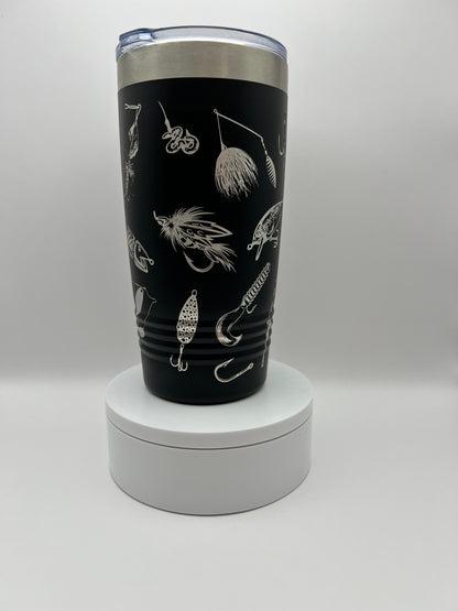 Fishing Lure Tumbler Wrap Laser File SVG - 20oz