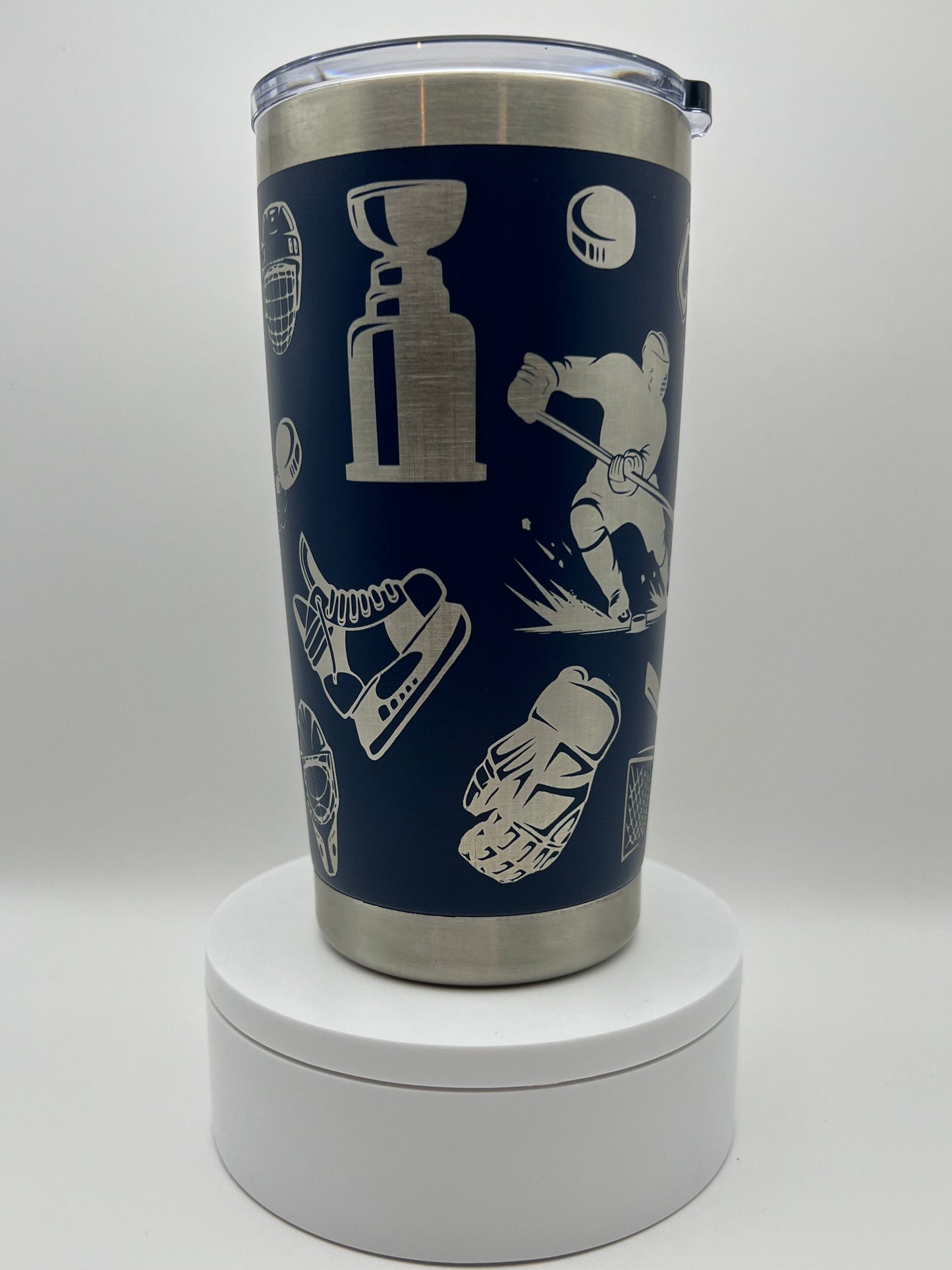 Hockey Tumbler Wrap Laser File SVG - 20oz