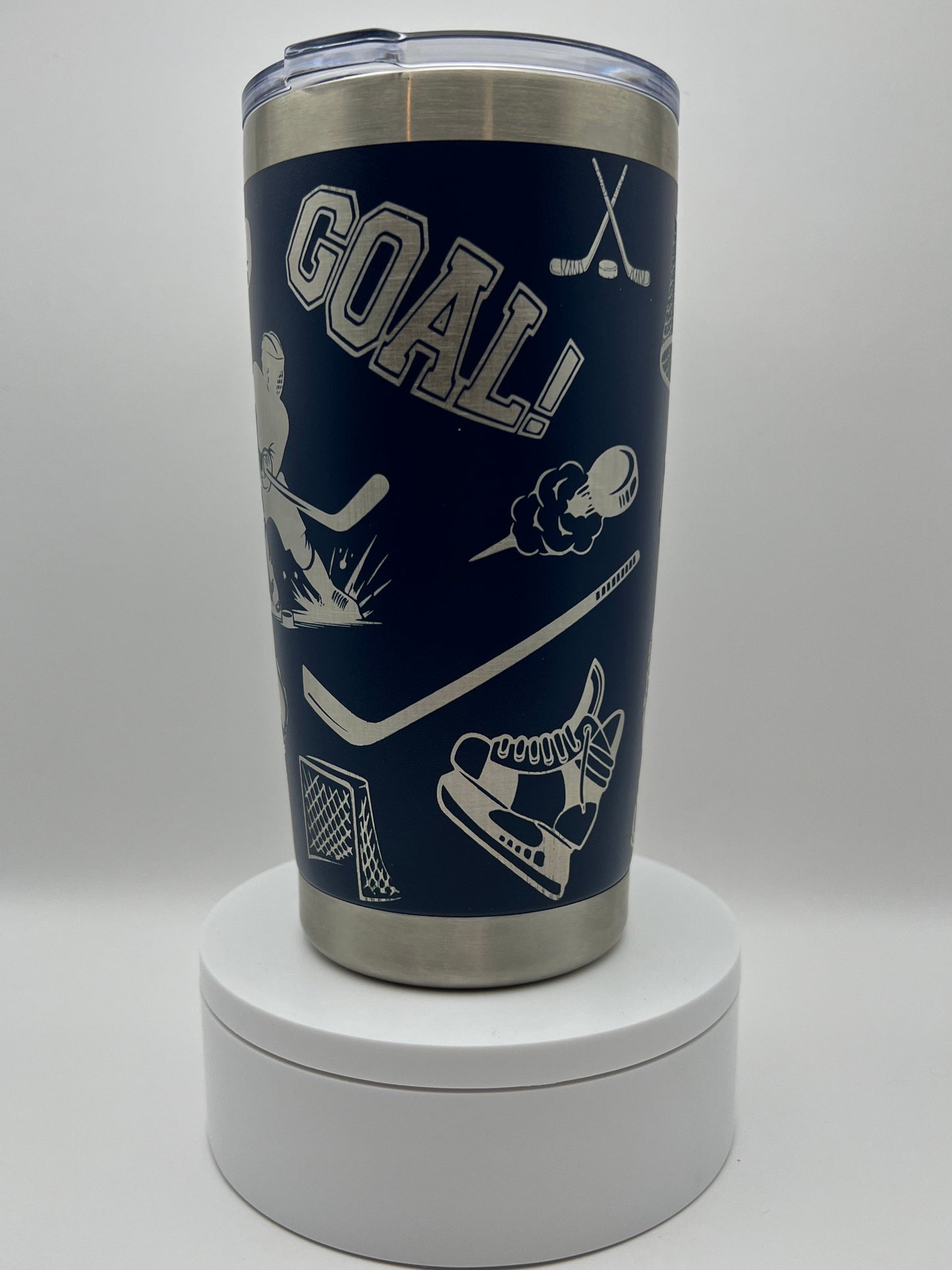 Hockey Tumbler Wrap Laser File SVG - 20oz