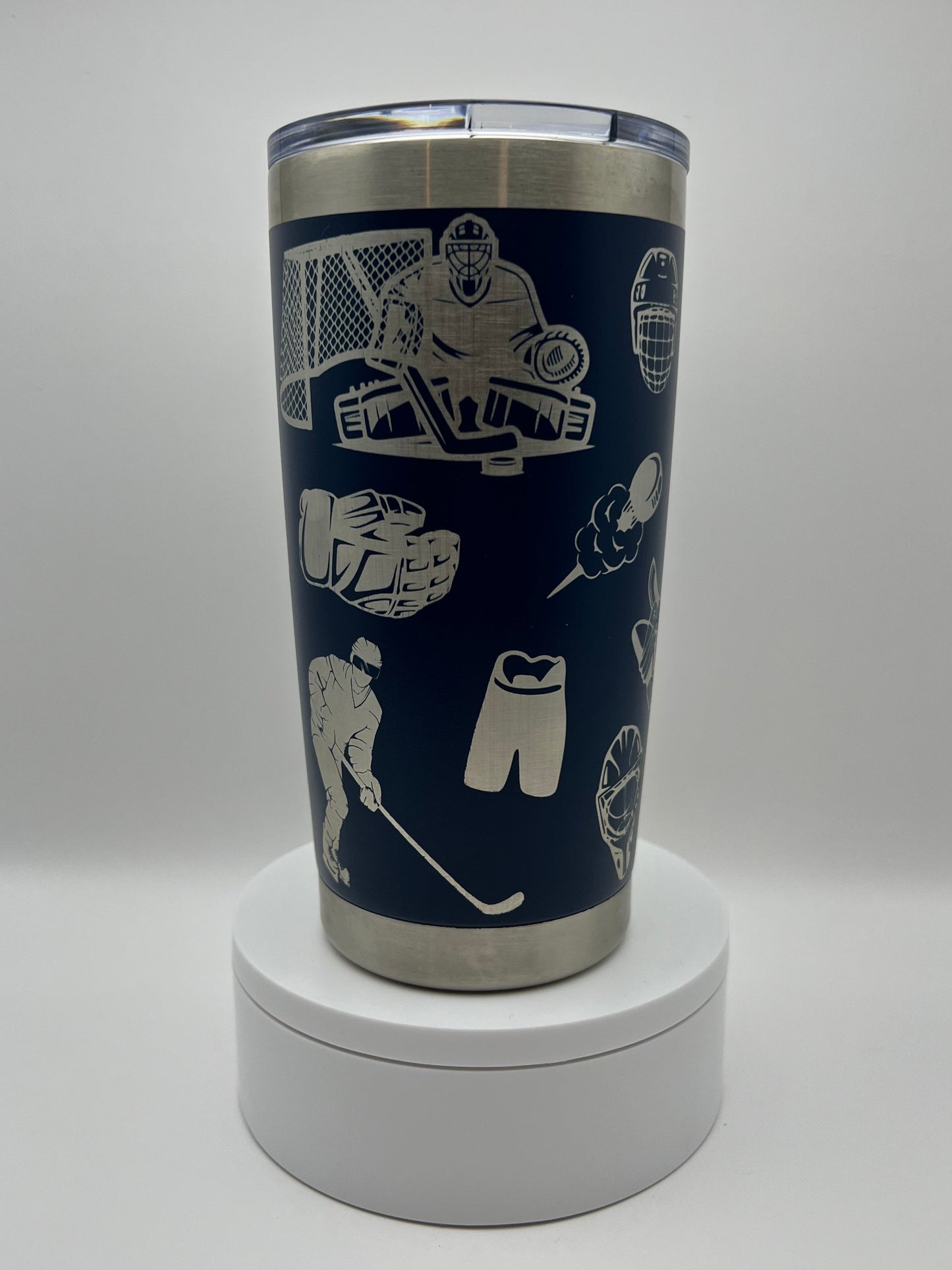 Hockey Tumbler Wrap Laser File SVG - 20oz