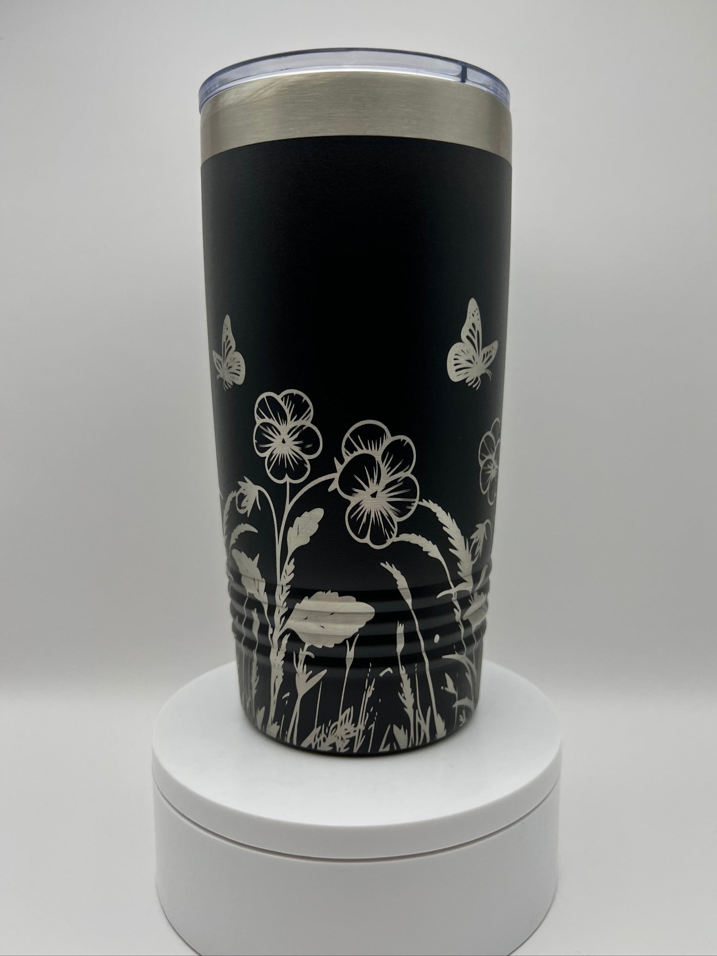 Wildflower Hummingbird Tumbler Wrap Laser File SVG - 20oz