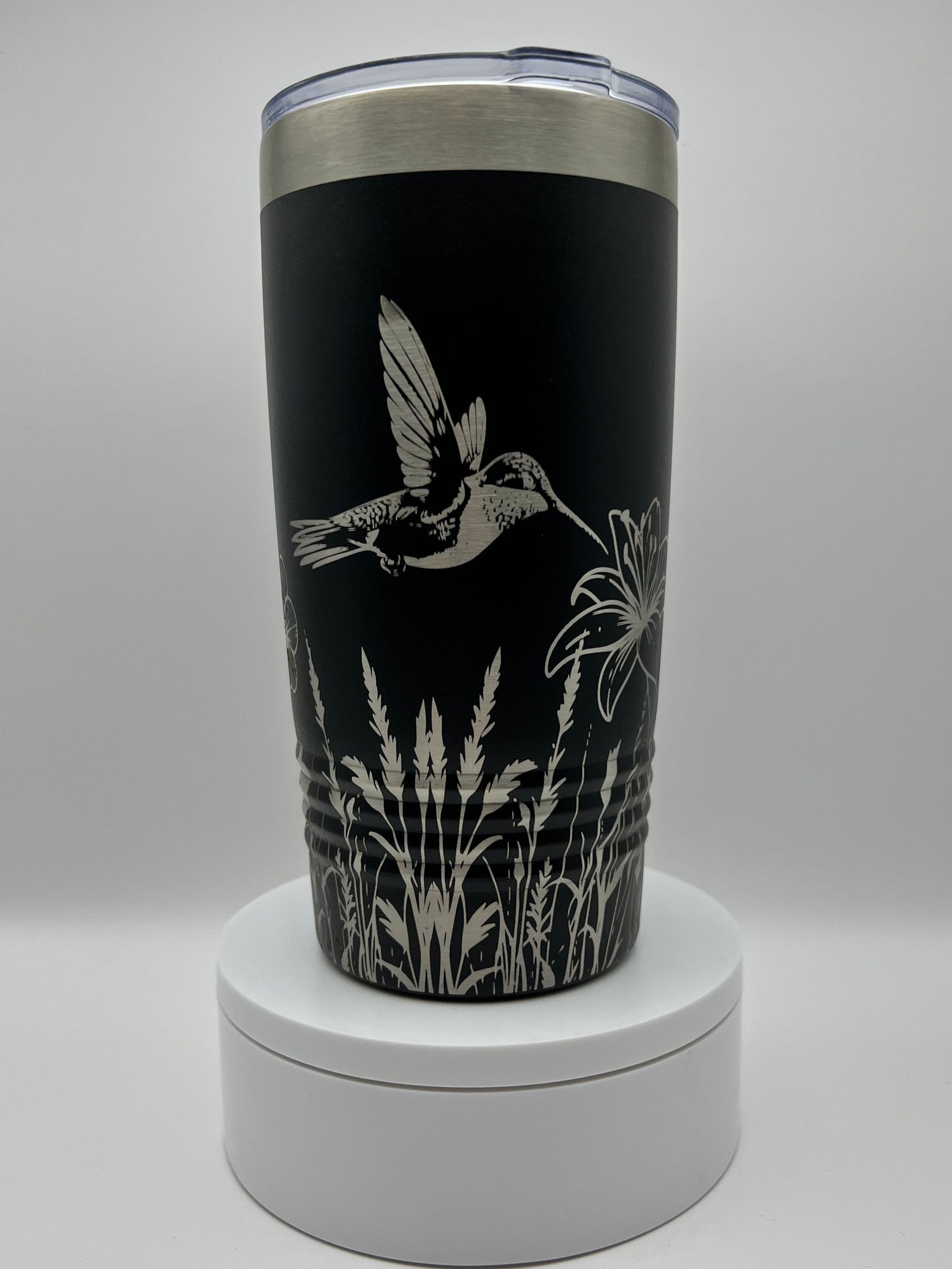 Wildflower Hummingbird Tumbler Wrap Laser File SVG - 20oz