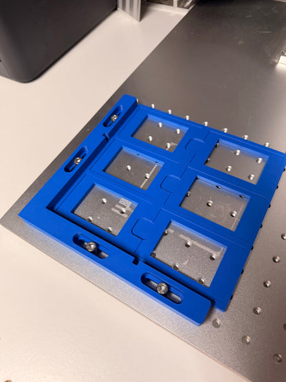 Metal Business Card Laser Engraving Jig and SVG File