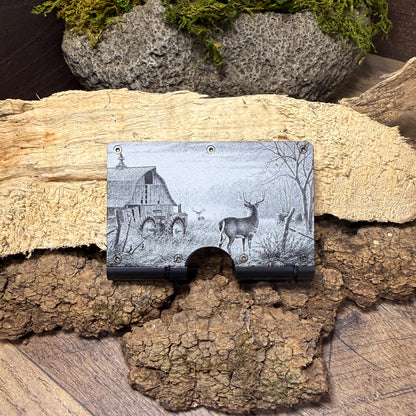 Old Barn with buck