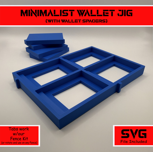 Minimalist Wallet Laser Engraving Jig and SVG File